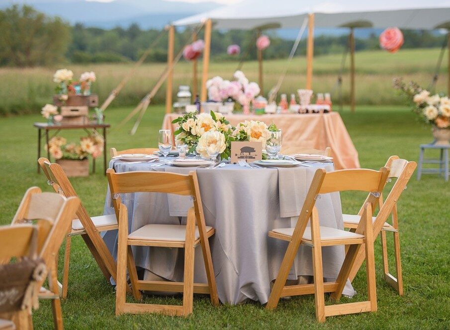 wood chair rentals near me